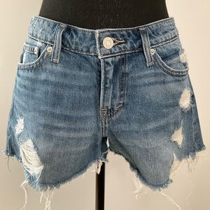 Lucky Brand The Cut Off Distressed Ripped Shorts